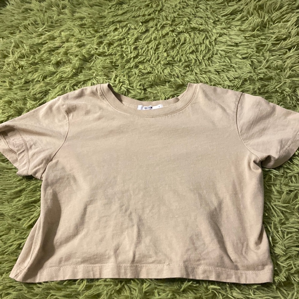 brown cotton on baby tee